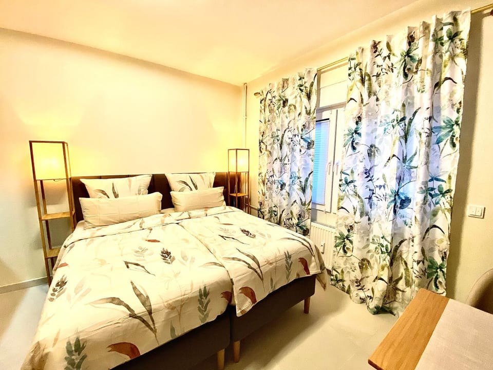RIVER FRONT NEAR FRANKFURT-AIR CONDITIONER-Private PARKING Apartment in Hesse