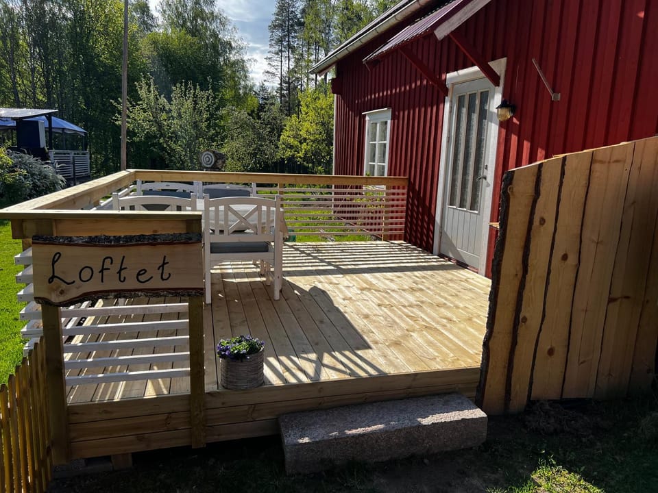 Loftet på Soliga Klacken House in Sweden