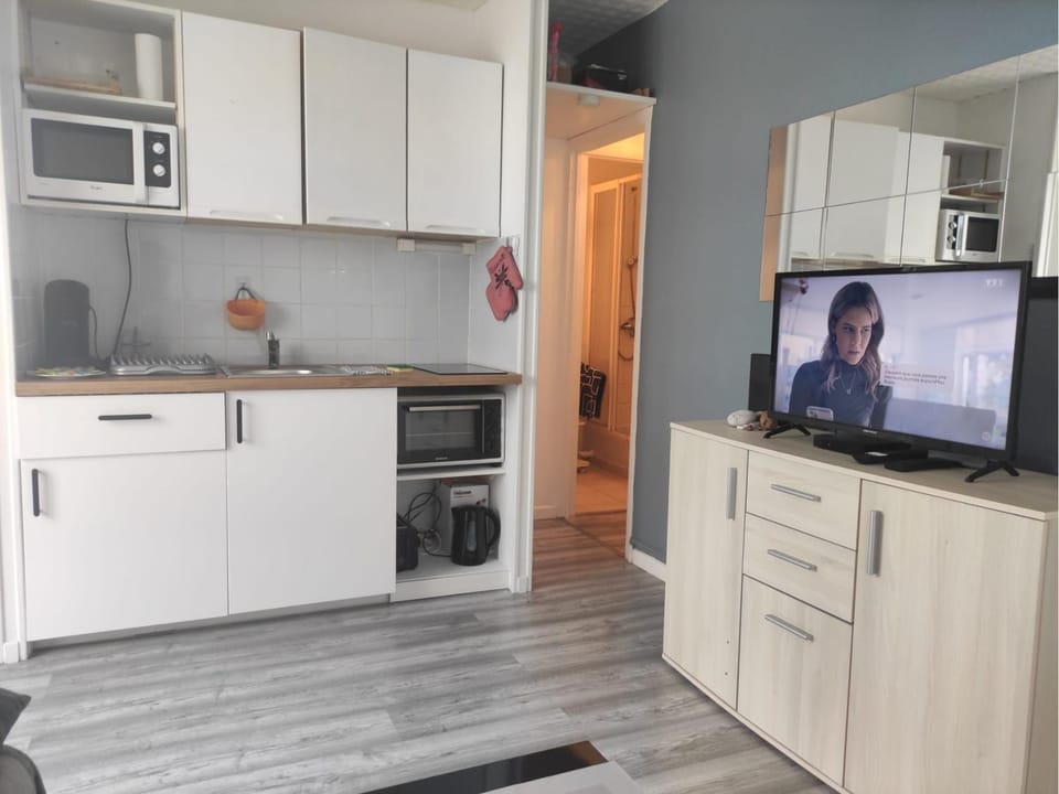 TV and multimedia, Coffee/tea facilities, Kitchen or kitchenette, Seating area, Family, microwave, oven, stove