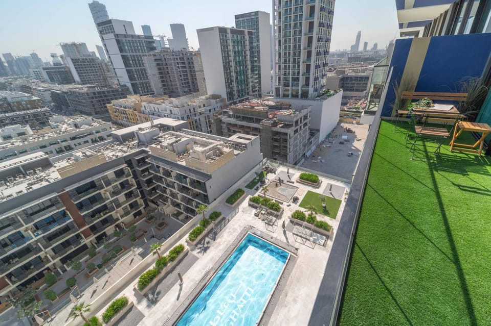 Serene 1BR Haven with Pool View in Binghatti Corner! Apartment in Dubai