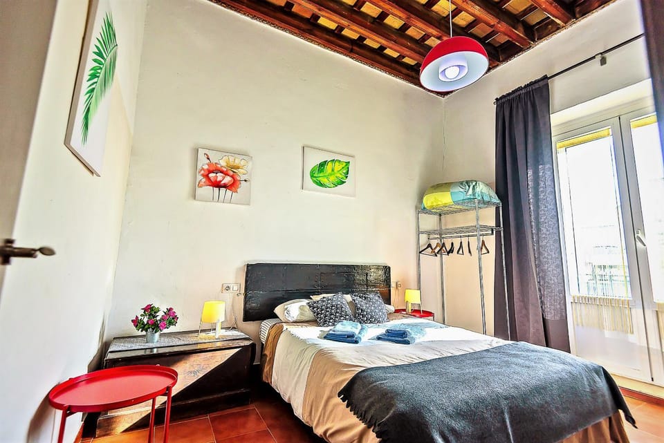 Bed, Balcony/Terrace, Photo of the whole room, Bedroom, towels