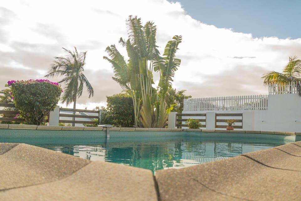 Day, Natural landscape, Garden, Garden view, Pool view, Swimming pool