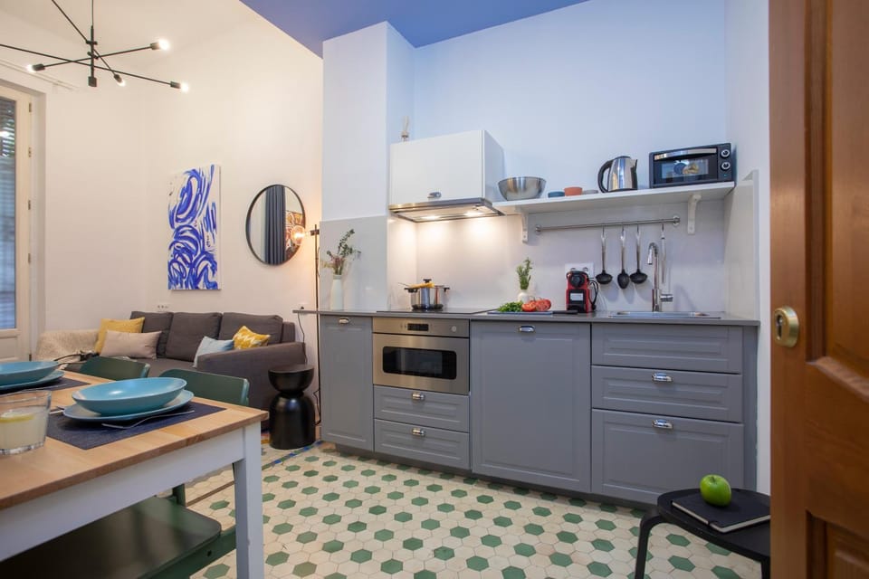 Kitchen or kitchenette, Living room, Dining area, kitchen