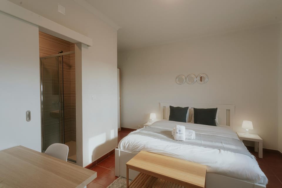 Bed, Photo of the whole room, Bedroom, towels, wardrobe