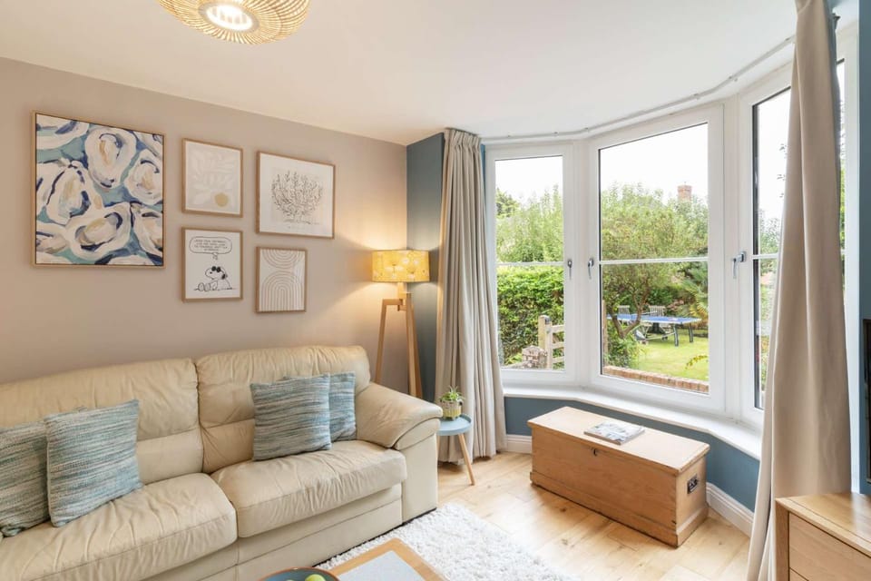 Living room, Seating area, Garden view