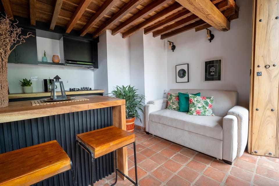 Kitchen or kitchenette, Living room, Dining area