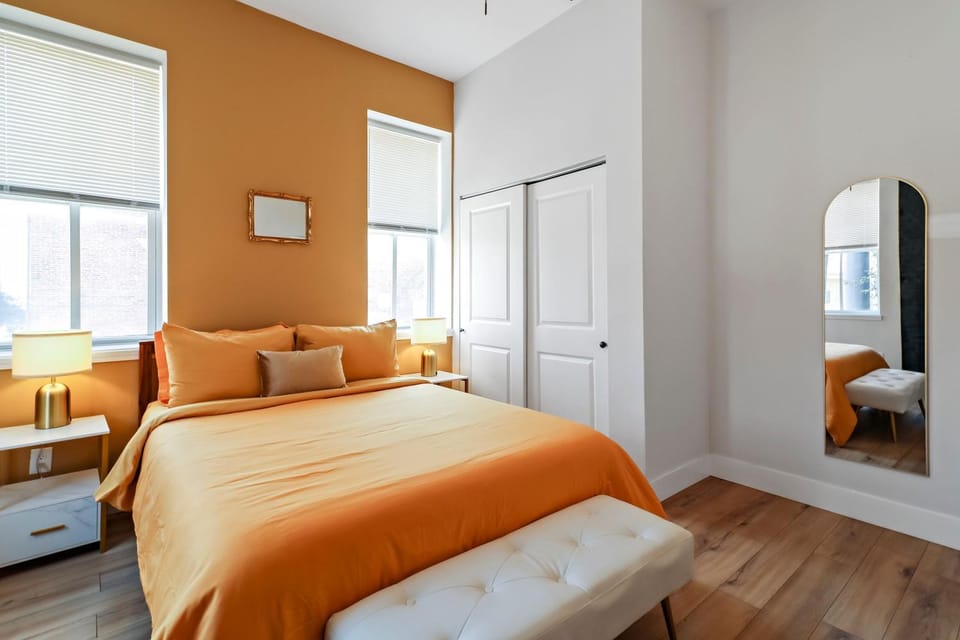 Bed, Photo of the whole room, Bedroom, wardrobe