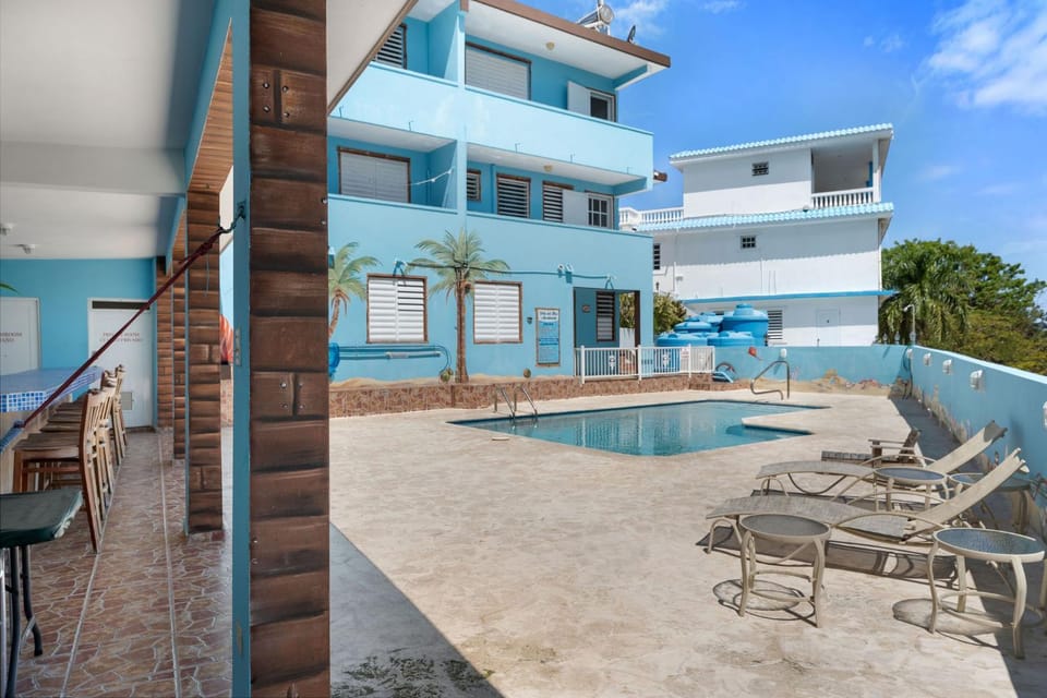 Property building, Patio, Swimming pool