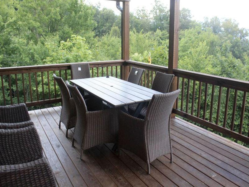 Morning View Over Lake Fontana House in Fontana Lake