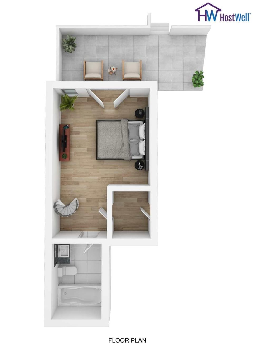 Quiet Studio near Glen Park House in San Francisco