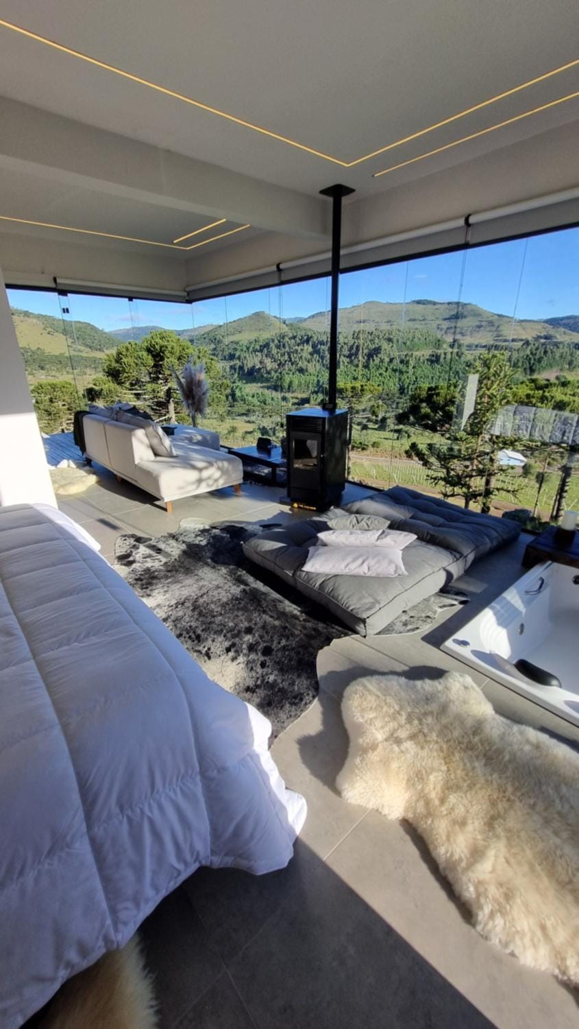 The Altitude Cabana 1373-Concrete Nature lodge in State of Santa Catarina