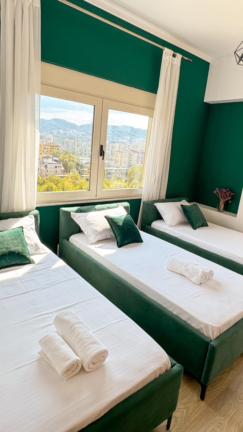 Bed, Natural landscape, Bedroom, towels