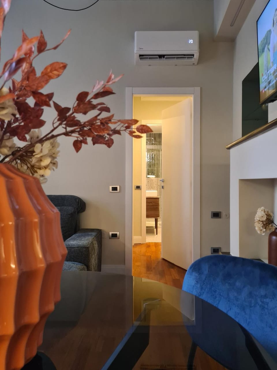 TV and multimedia, Living room, Seating area, air conditioner