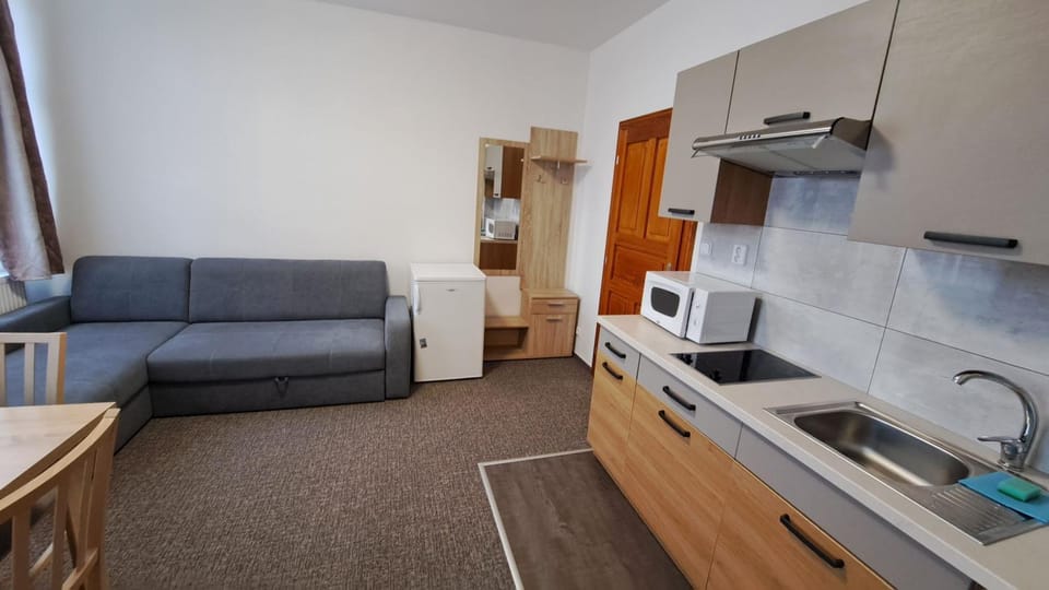 Kitchen or kitchenette, Dining area, stove