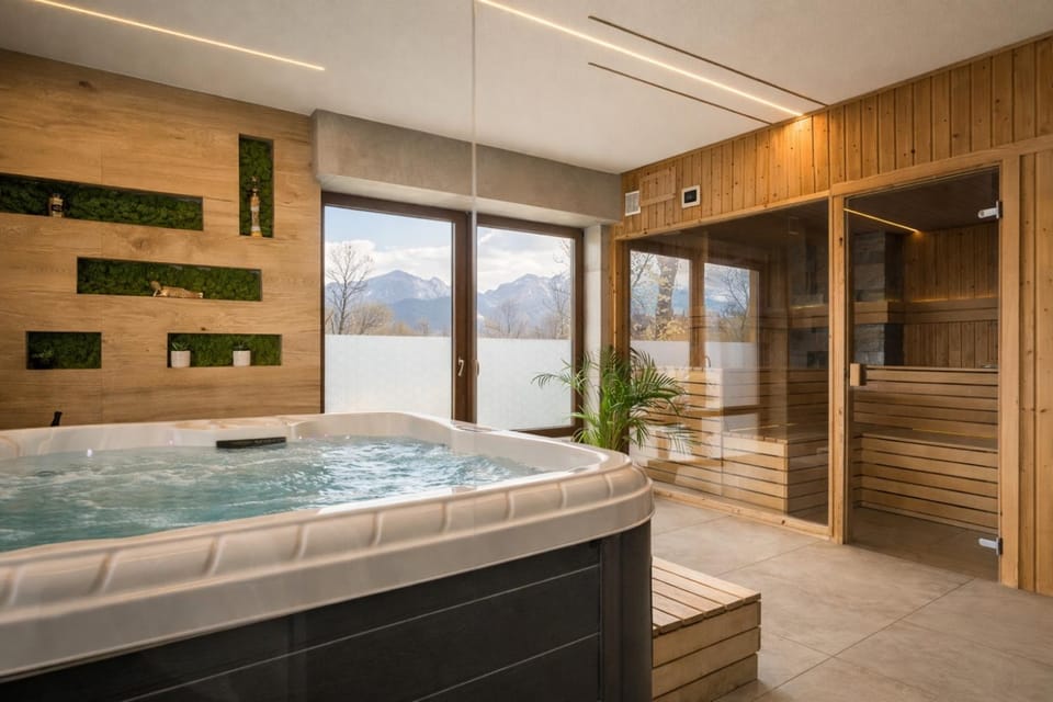 Natural landscape, Hot Tub, Mountain view