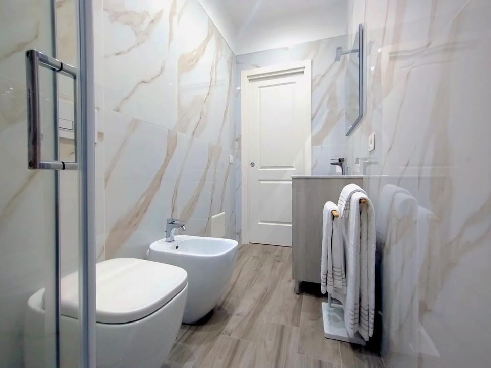 Shower, Toilet, Bathroom, bidet, towels