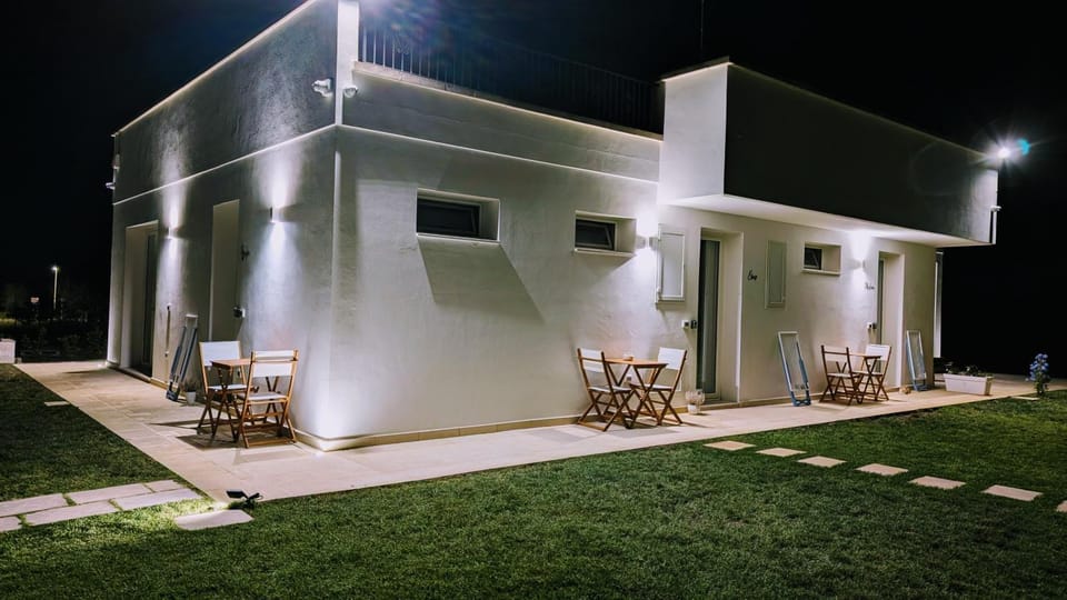 Property building, Night, View (from property/room), Garden view, Inner courtyard view