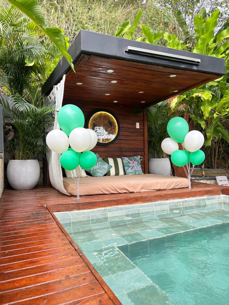 Pool view, sunbed