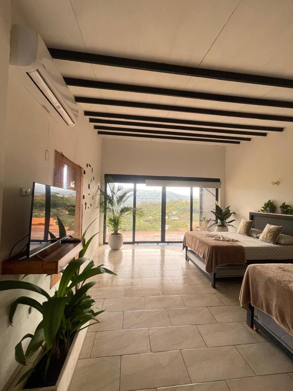 Photo of the whole room, Bedroom, air conditioner