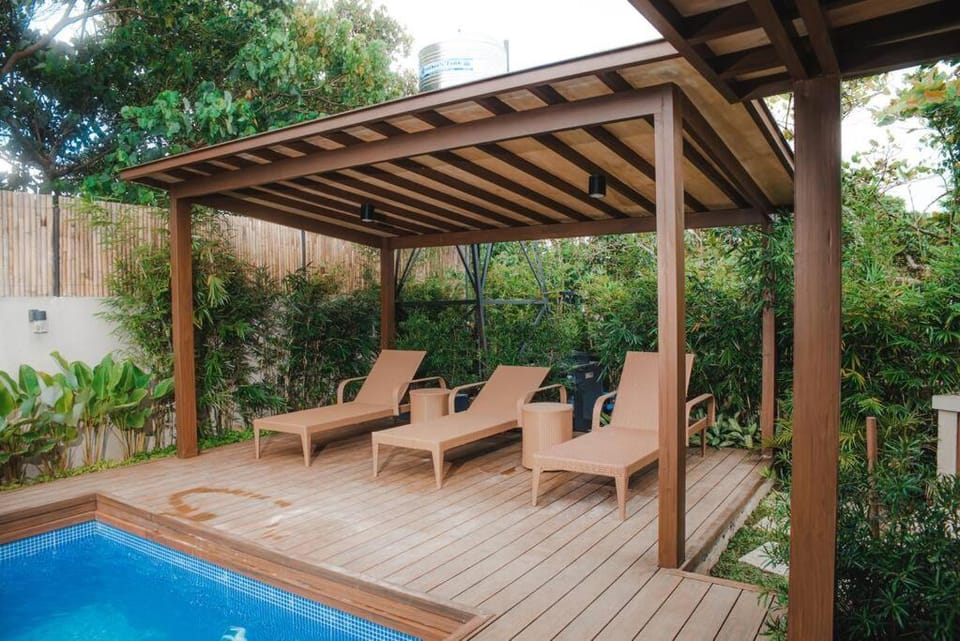 Patio, Day, Garden, Pool view, Swimming pool, sunbed