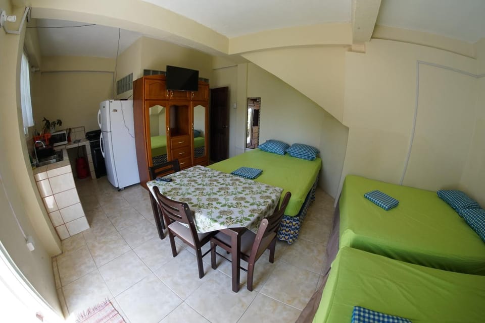 Kitchen or kitchenette, Dining area, Bedroom