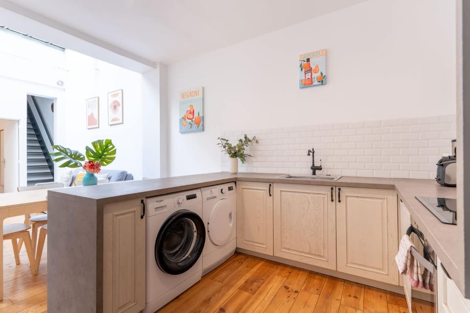 dishwasher, washing machine, dryer