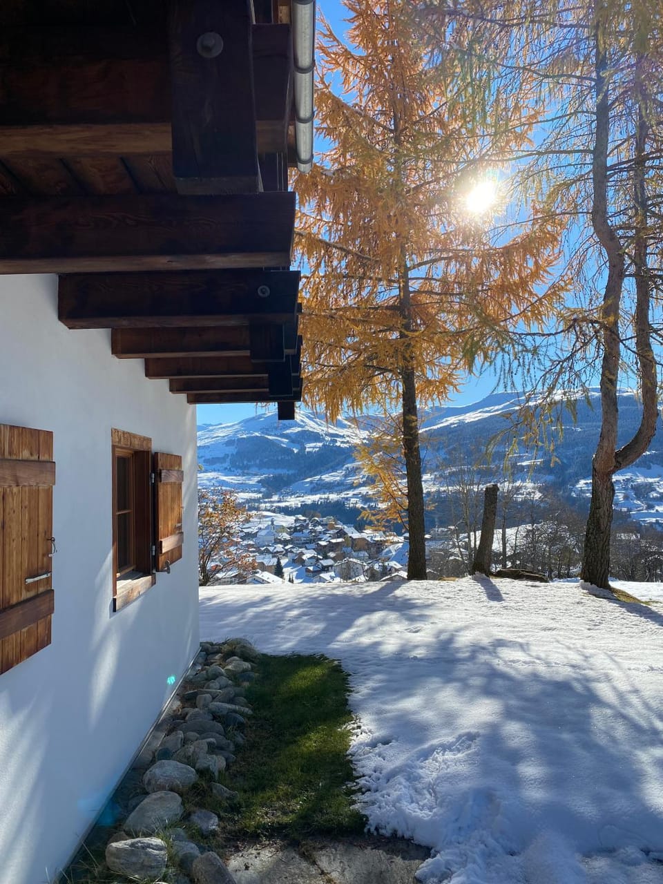 Property building, Natural landscape, Winter, Mountain view