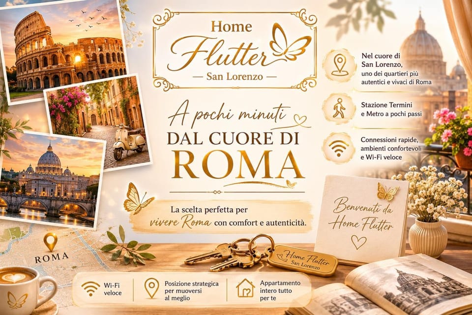 Home Flutter San Lorenzo Apartment in Rome