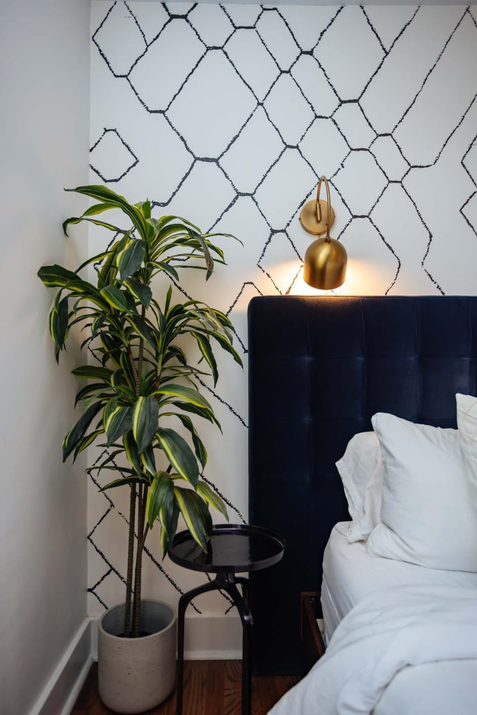 Bed, Decorative detail, Bedroom