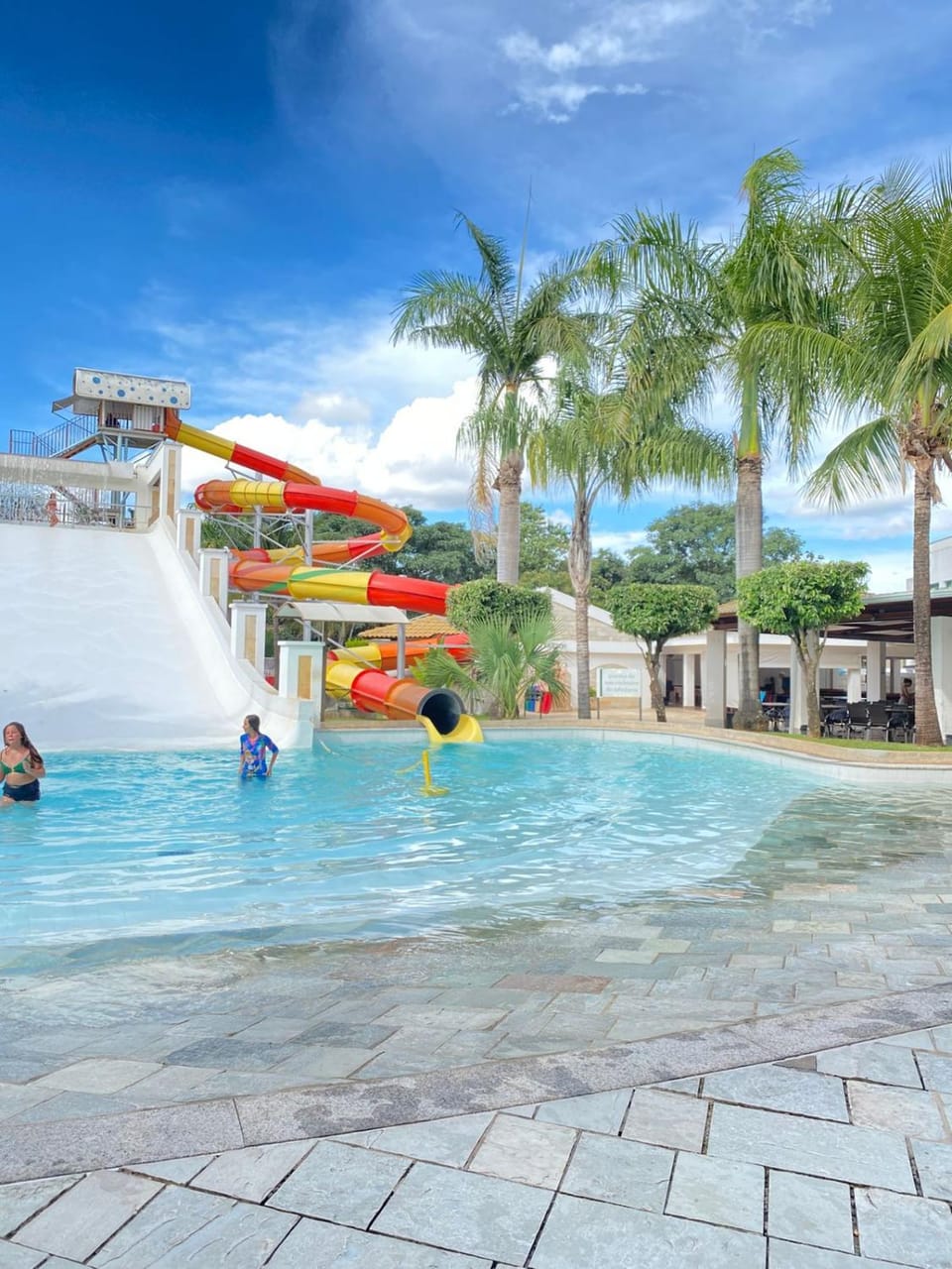 Day, Aqua park, Pool view, Swimming pool, sunbed