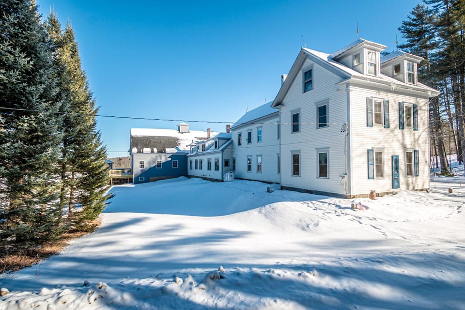 Huge Farmhouse Estate on South Pond with Extreme Privacy: Host Weddings House in Maine