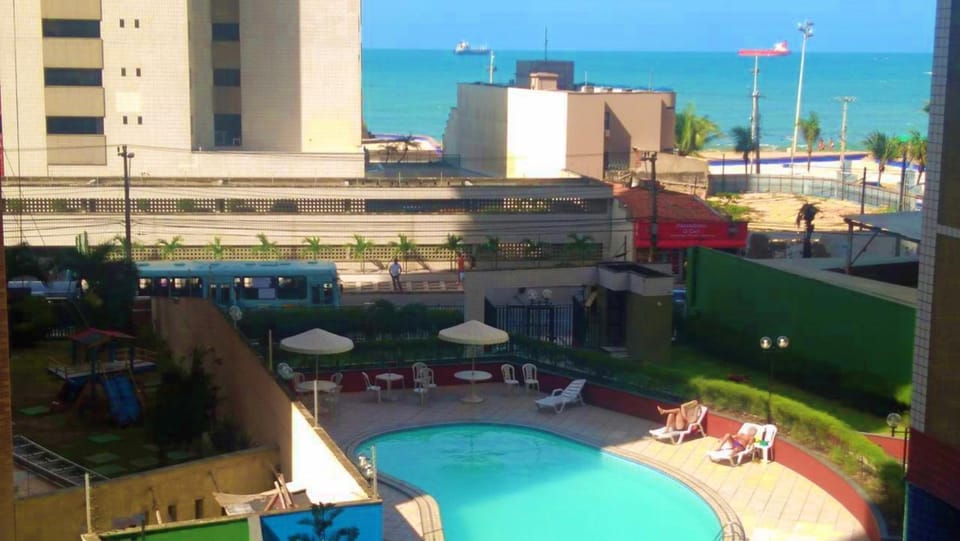 View (from property/room), Balcony/Terrace, Sea view, Swimming pool