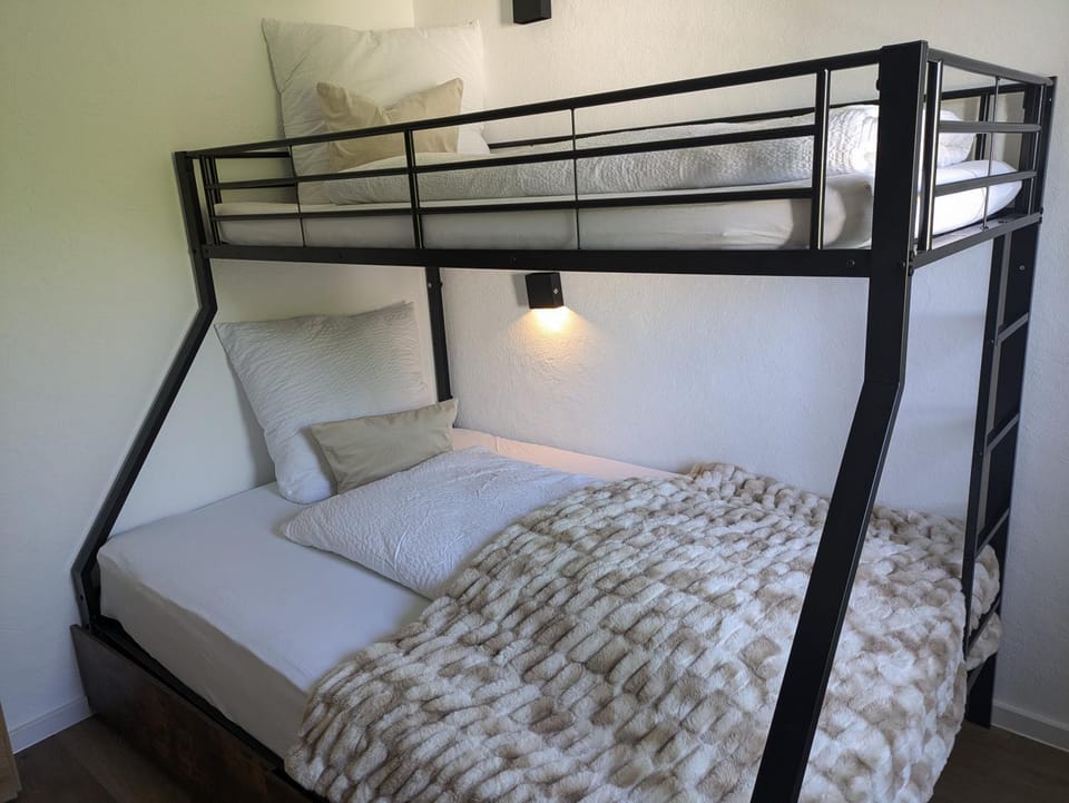 Bed, Photo of the whole room, Bedroom, bunk bed