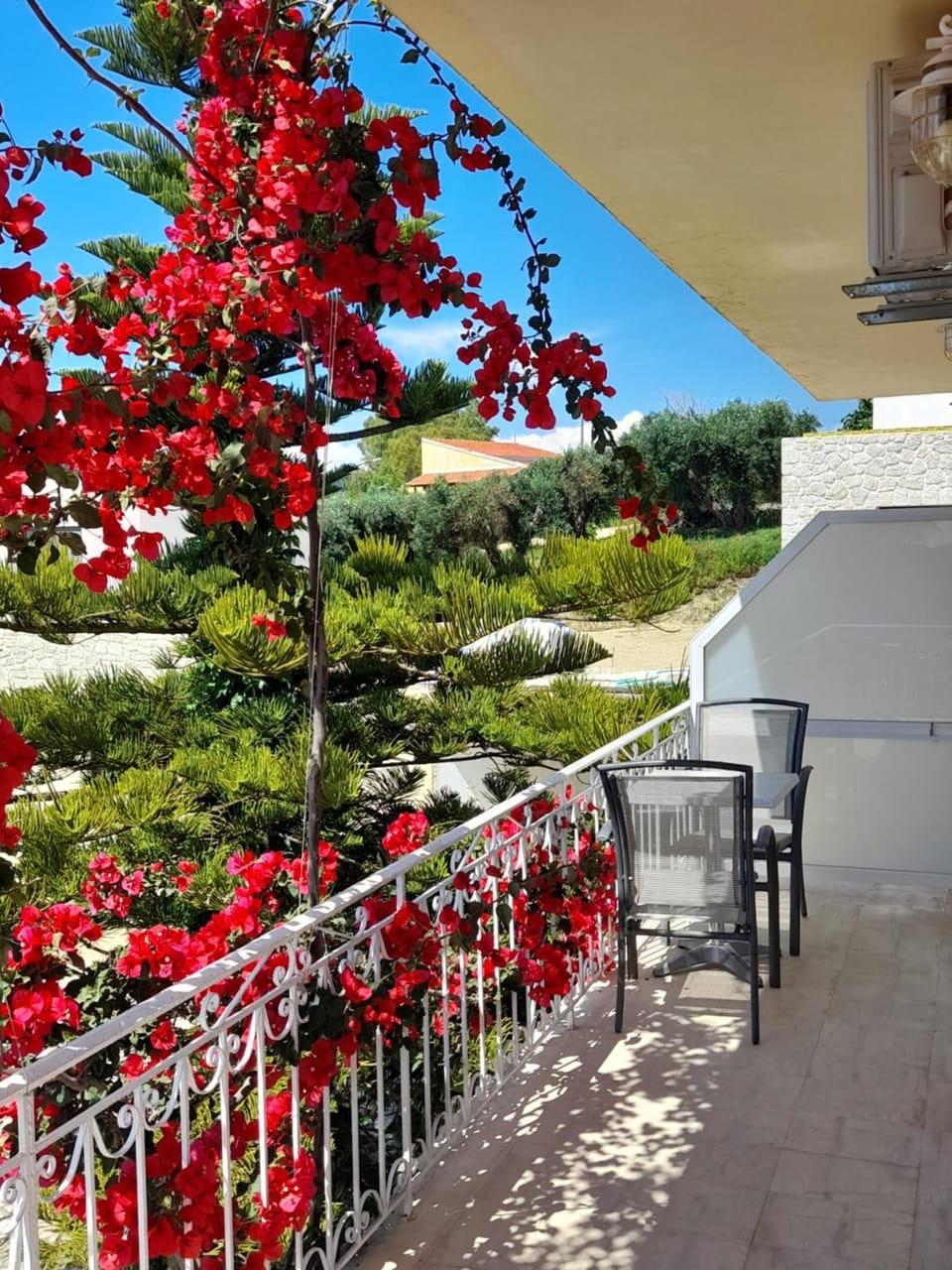 Patio, Spring, Day, Natural landscape, Garden, View (from property/room), Balcony/Terrace, Garden view