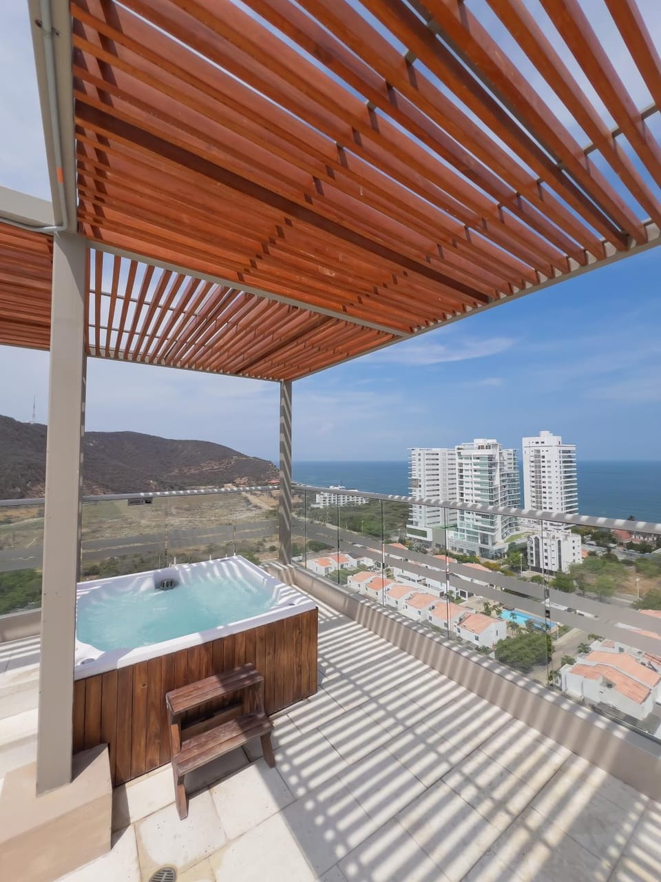 Hot Tub, Sauna, Pool view