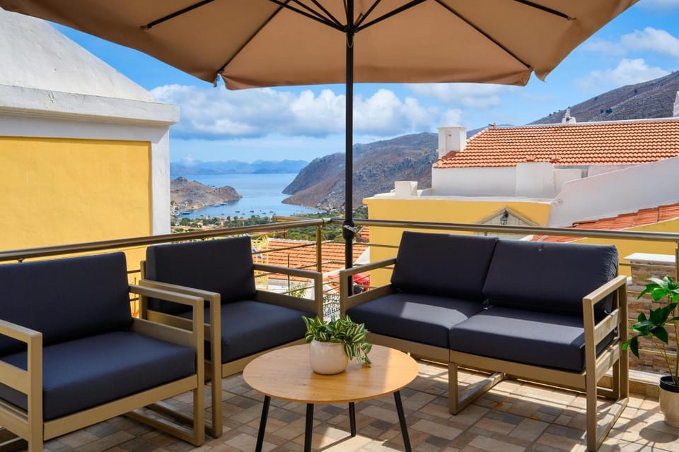 Day, View (from property/room), Balcony/Terrace, Seating area, Sea view