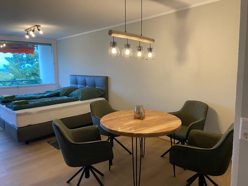 Living room, Dining area, Bedroom
