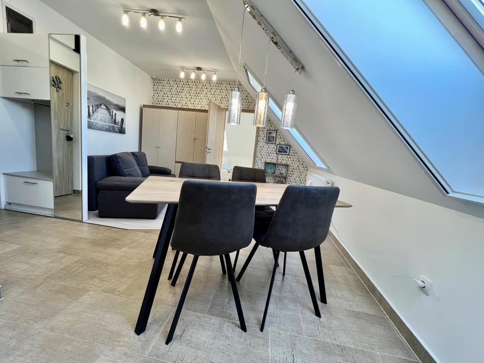 Kitchen or kitchenette, Living room, Dining area
