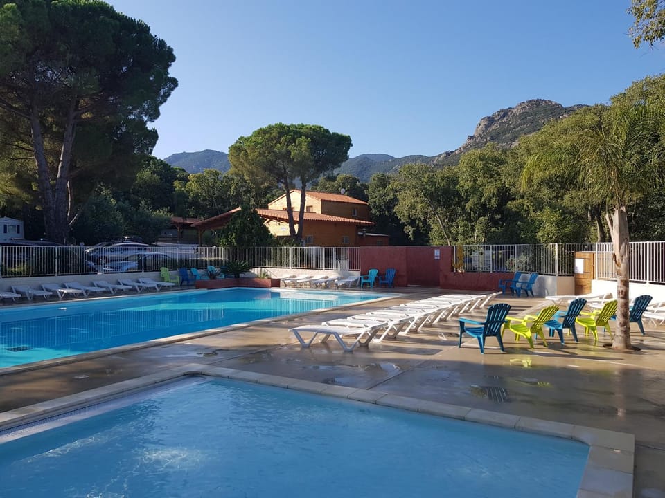 Natural landscape, Mountain view, Swimming pool, sunbed