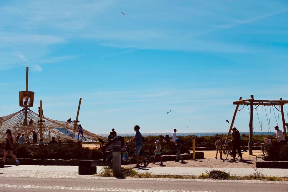 Children play ground, Beach, Sea view
