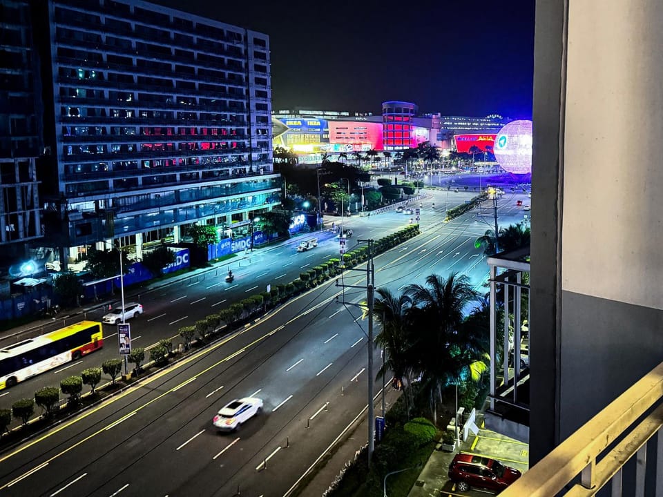 Night, City view, Street view
