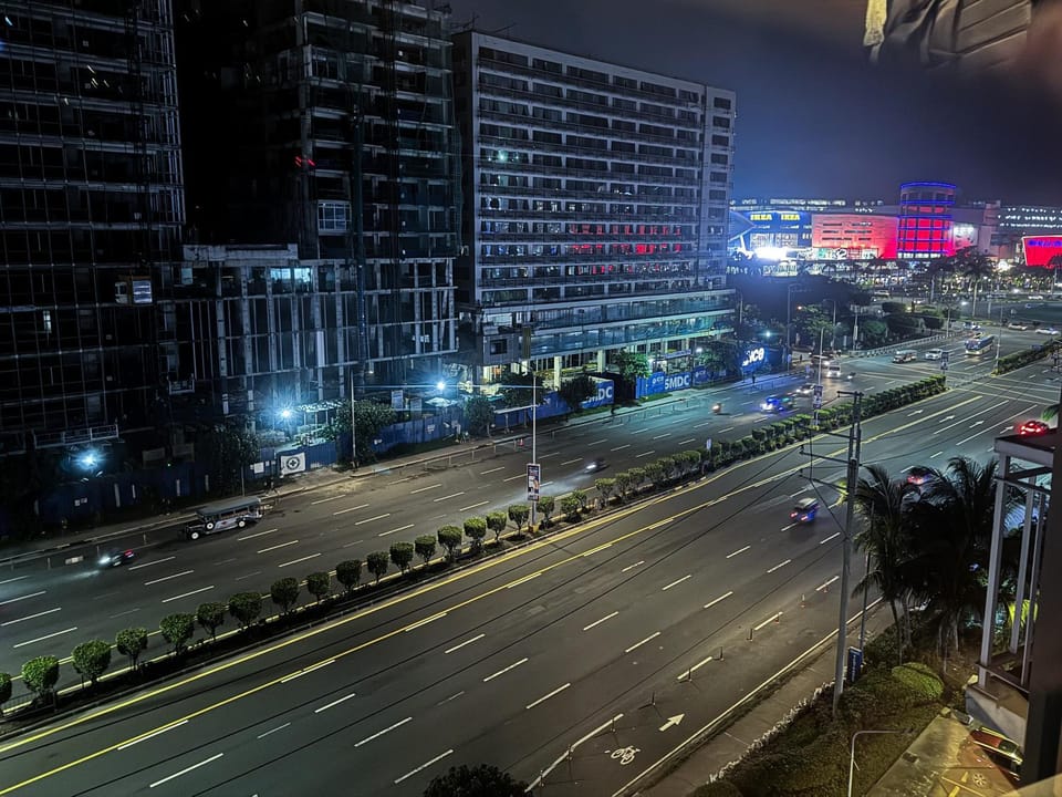 Night, City view, Street view