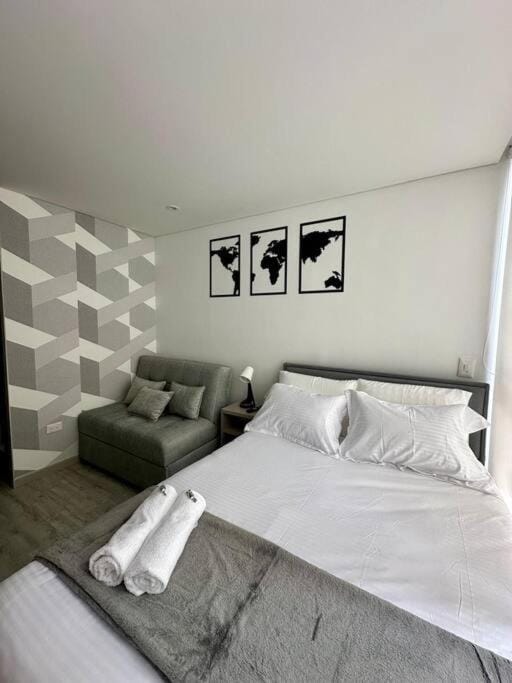 Confort y estilo en cada detalle en Corferias Apartment in Bogota