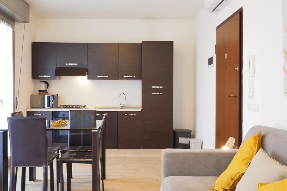Living room, kitchen