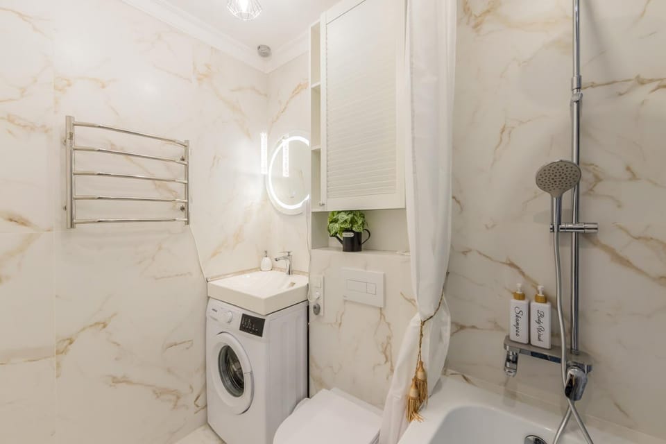 Shower, washing machine