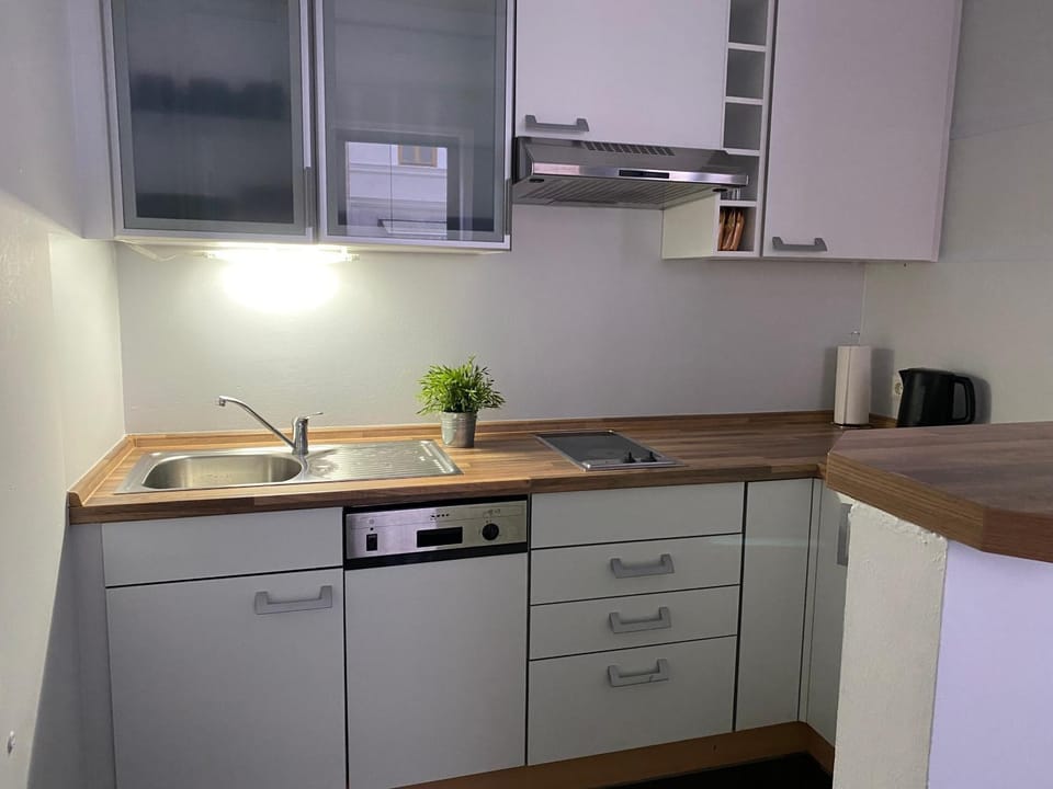 Coffee/tea facilities, Kitchen or kitchenette, dishwasher, stove
