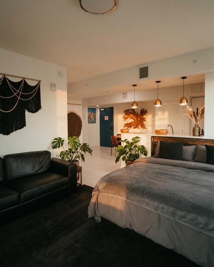 MIAMI WOOD APART HOTEL NEW 2025 - PRIVATE TERRACE - Parking - Beach 5 min Apartment in Hollywood