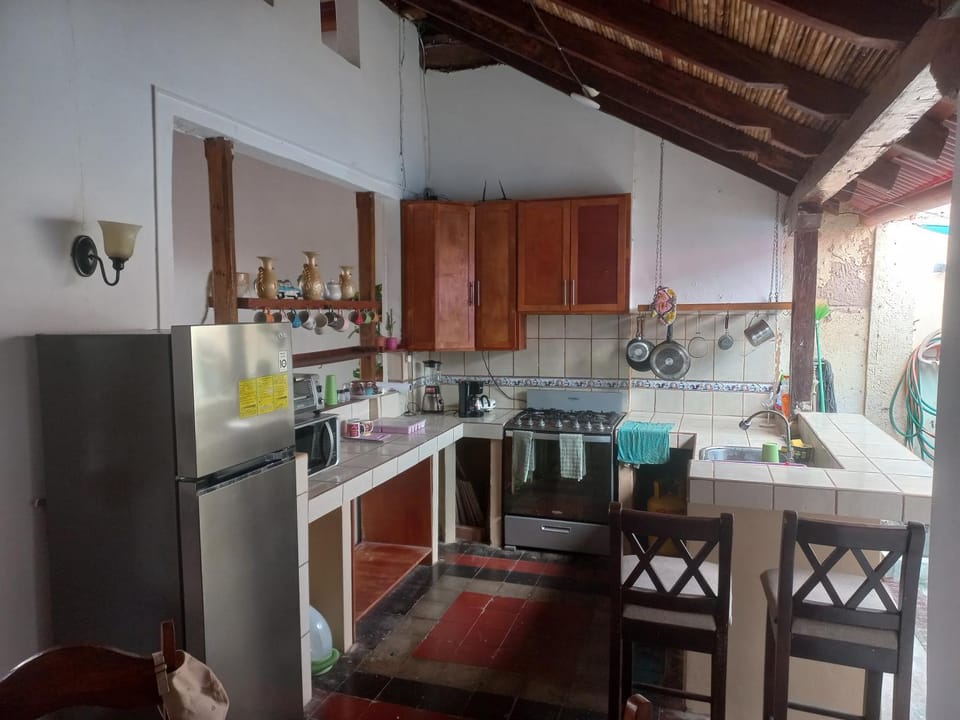 Kitchen or kitchenette, oven, stove