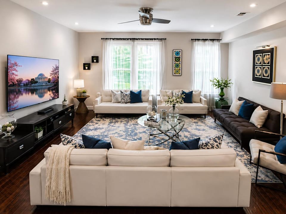 Day, TV and multimedia, Living room, Seating area