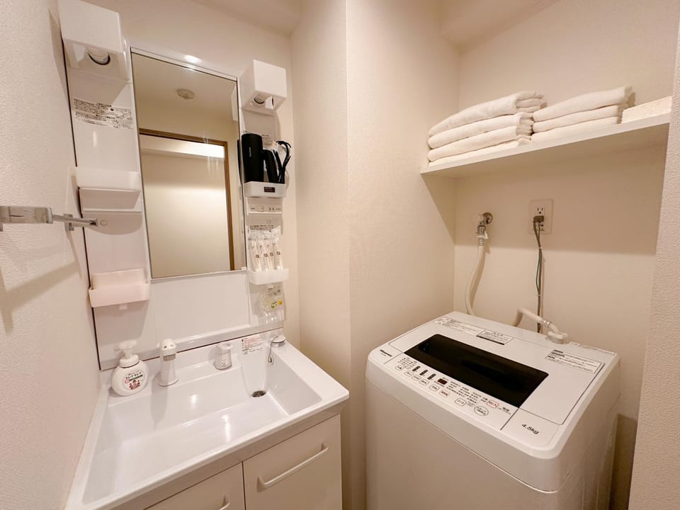 Bathroom, washing machine